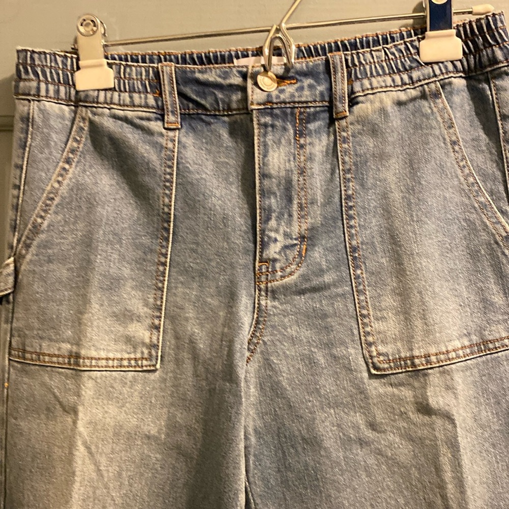 cargo jeans blue denim, size 16, for girls,RSQ